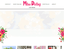 Tablet Screenshot of missdaisyflowers.com